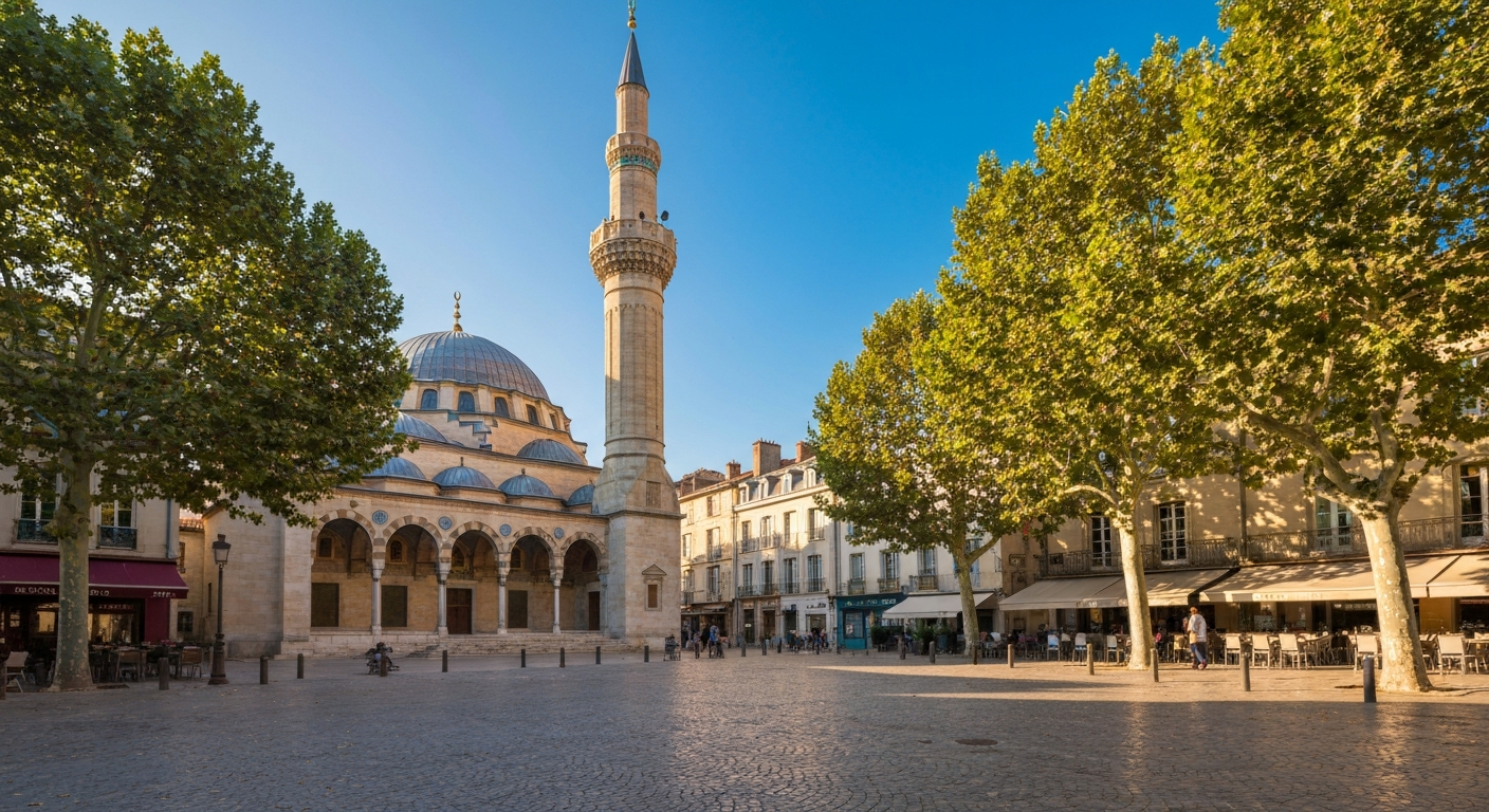 Place avec une mosquée - Investissement halal en France
